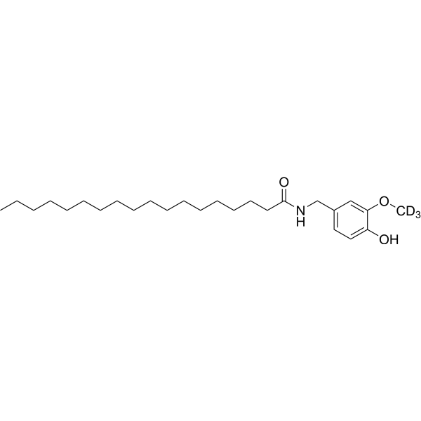 N-(4-Hydroxy-3-methoxybenzyl)stearamide-d3 (N-Vanillyloctadecanamide-d3)